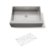 KOHLER K-33157 Strive 32-1/2" undermount single-bowl farmhouse kitchen sink, stainless steel