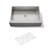 KOHLER K-33157 Strive 32-1/2" undermount single-bowl farmhouse kitchen sink, stainless steel - view 5