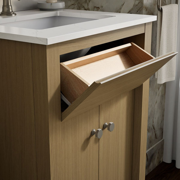 KOHLER K-33264 Alouette 24" bathroom vanity cabinet with sink and quartz top