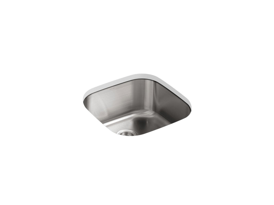 KOHLER K-3335 Undertone 19-3/4" undermount single-bowl kitchen sink, stainless steel