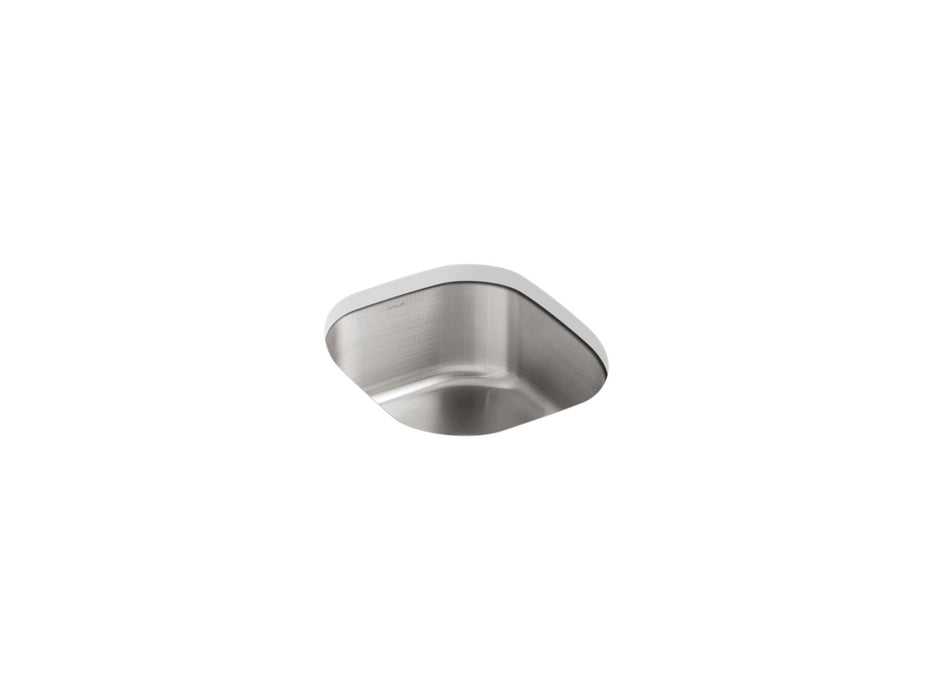 KOHLER K-3336 Undertone 15-1/2" undermount single-bowl kitchen sink, stainless steel