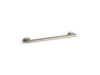 KOHLER K-33457 Belay 18" grab bar, vibrant brushed nickel