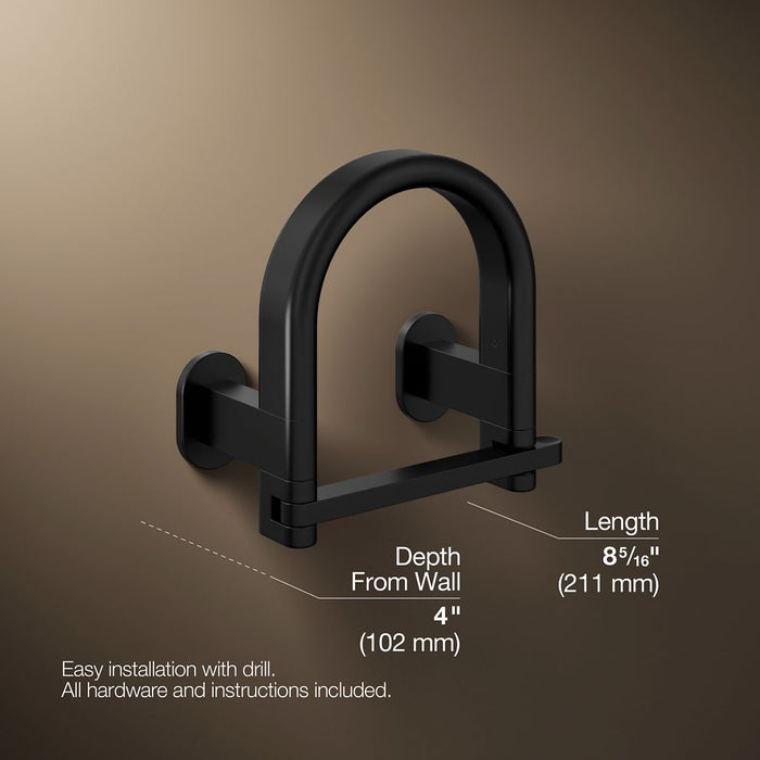 KOHLER K-33462 Belay Toilet paper holder, matte black - view 4
