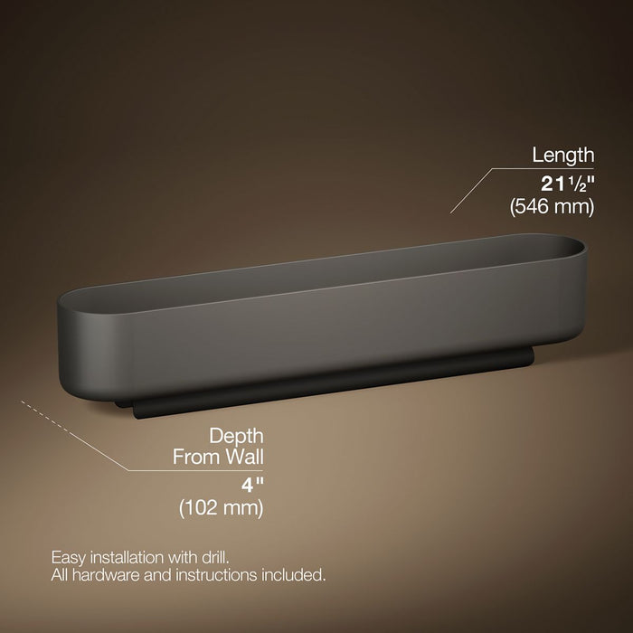 KOHLER K-33464 Belay Storage tray, thunder grey - view 3