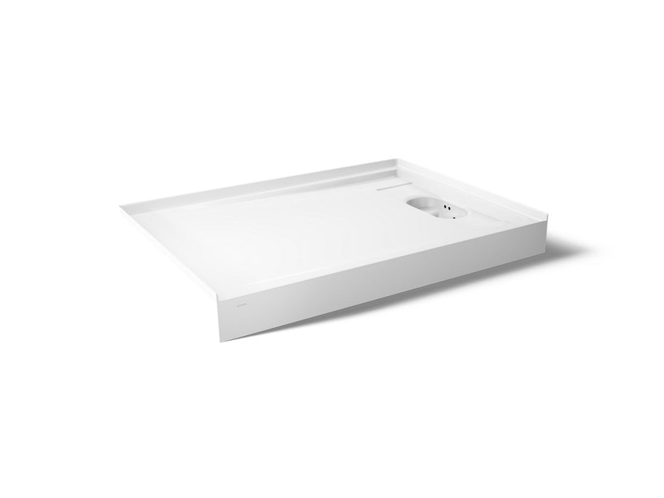 KOHLER K-33472-0 K-33472 Anthem EvoCycle 60" x 42" Alcove Shower Base, Right Drain, white