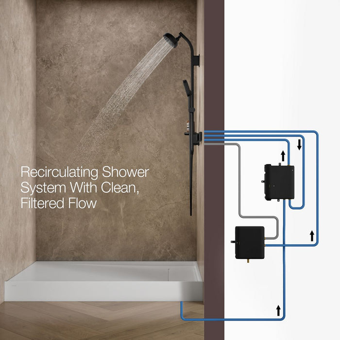 KOHLER K-33472-0 K-33472 Anthem EvoCycle 60" x 42" Alcove Shower Base, Right Drain, white - view 4