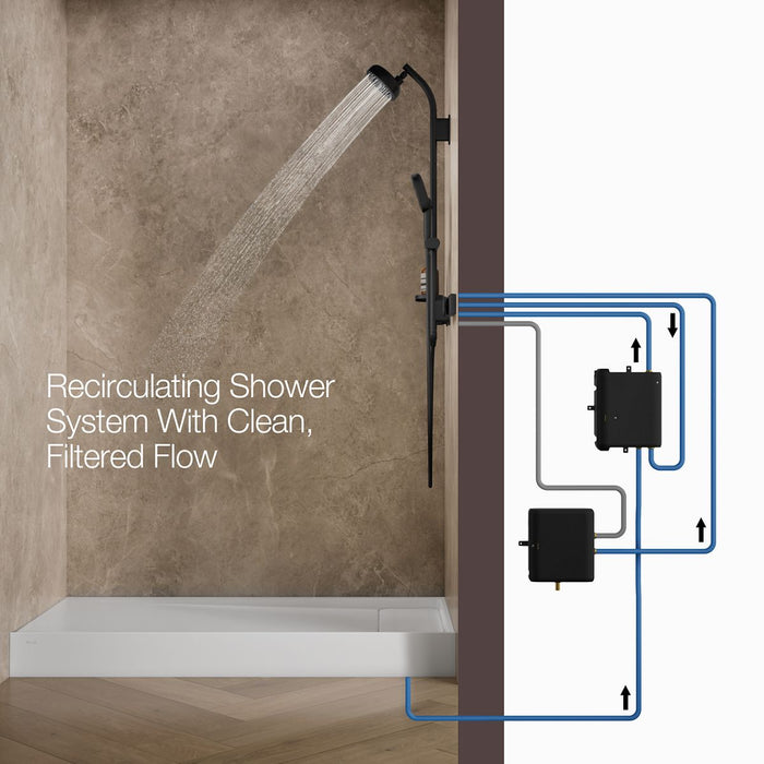 KOHLER K-33474-0 K-33474 Anthem EvoCycle 60" x 32" Alcove Shower Base, Right Drain, white - view 5