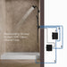 KOHLER K-33474-0 K-33474 Anthem EvoCycle 60" x 32" Alcove Shower Base, Right Drain, white - view 5