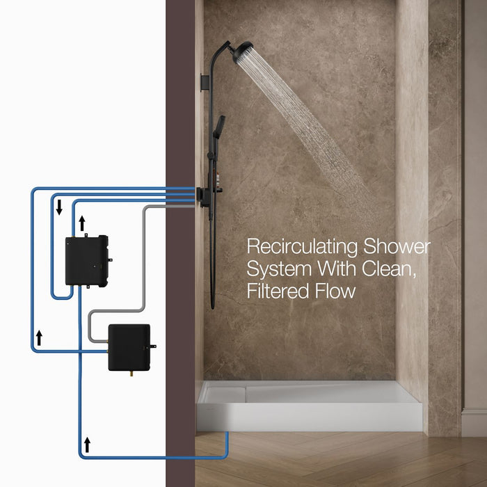 KOHLER K-33479-0 K-33479 Anthem EvoCycle 48" x 32" Alcove Shower Base, Left Drain, white - view 4