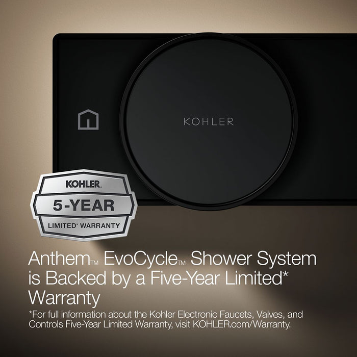 KOHLER K-33482 Anthem EvoCycle Smart shower system, matte black - view 3