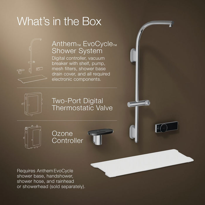 KOHLER K-33482 Anthem EvoCycle Smart shower system, polished chrome - view 2
