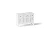 KOHLER K-33538-ASB Hearthaven 48" bathroom vanity cabinet with sink and quartz top, white