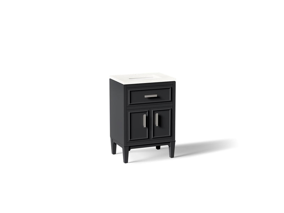 KOHLER K-33543-ASB Southerk 24" bathroom vanity cabinet with sink and quartz top