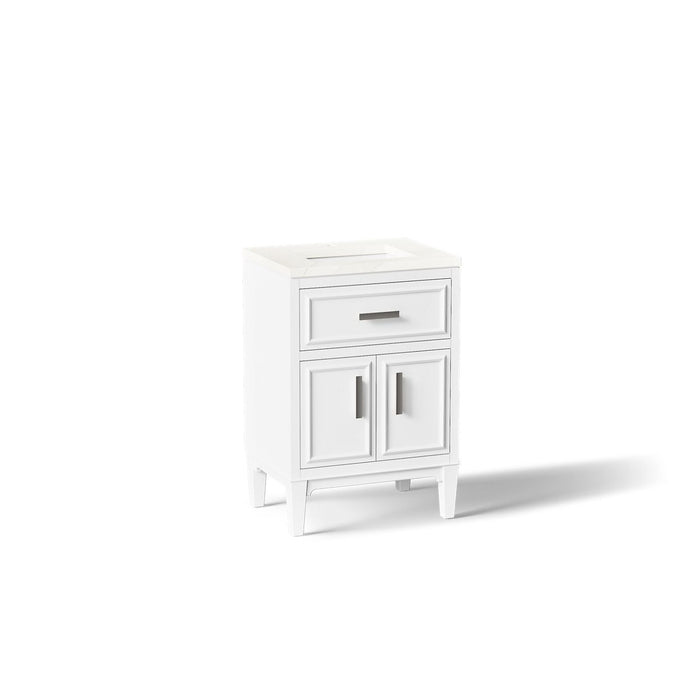 KOHLER K-33543-ASB Southerk 24" bathroom vanity cabinet with sink and quartz top