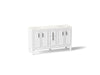 KOHLER K-33547-ASB Southerk 60" bathroom vanity cabinet with sinks and quartz top, white