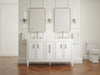 KOHLER K-33547-ASB Southerk 60" bathroom vanity cabinet with sinks and quartz top, white - view 2