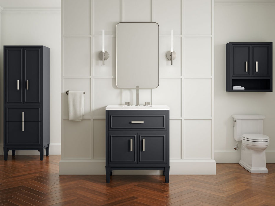 KOHLER K-33548-ASB Southerk 24" x 70" linen tower, slate grey - view 3