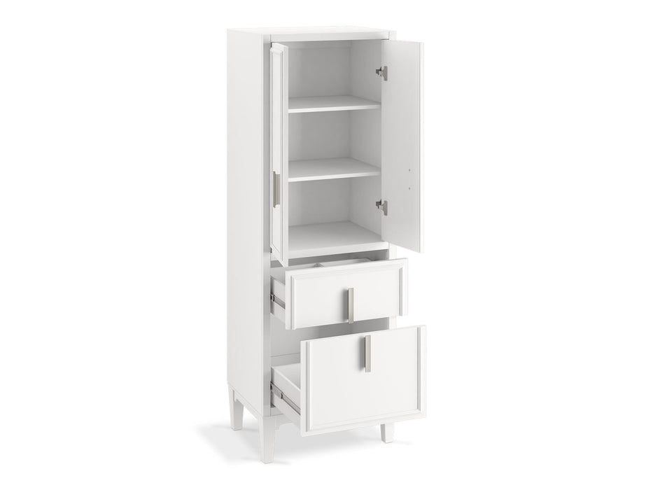 KOHLER K-33548-ASB Southerk 24" x 70" linen tower, white - view 2