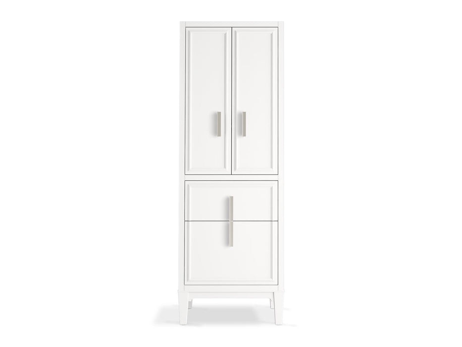 KOHLER K-33548-ASB Southerk 24" x 70" linen tower, white - view 4