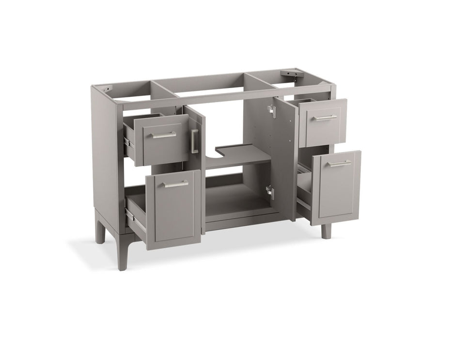 KOHLER K-33554-ASB Seer 48" bathroom vanity cabinet with sink and quartz top, mohair grey - view 2