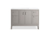 KOHLER K-33554-ASB Seer 48" bathroom vanity cabinet with sink and quartz top, mohair grey - view 5