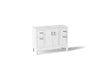 KOHLER K-33554-ASB Seer 48" bathroom vanity cabinet with sink and quartz top, white
