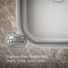 KOHLER K-3355 Undertone 30-3/4" undermount double-bowl kitchen sink, stainless steel - view 4
