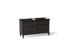 KOHLER K-33560 Artifacts 60" bathroom vanity cabinet, carbon oak