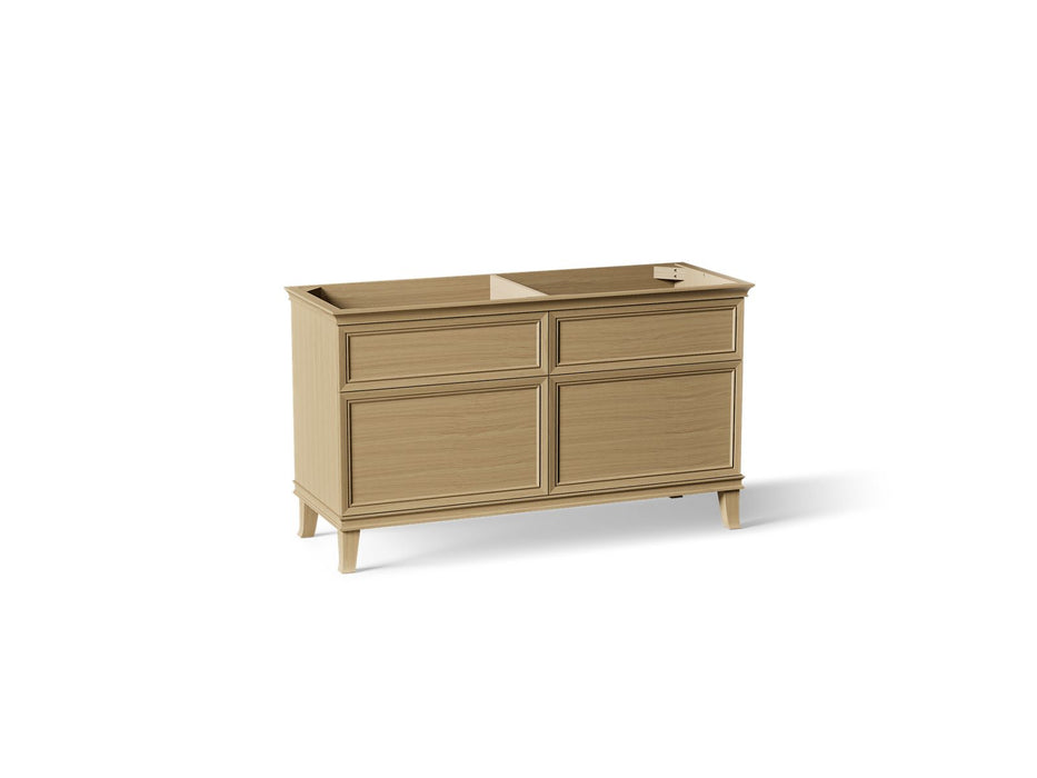 KOHLER K-33560 Artifacts 60" bathroom vanity cabinet, light oak