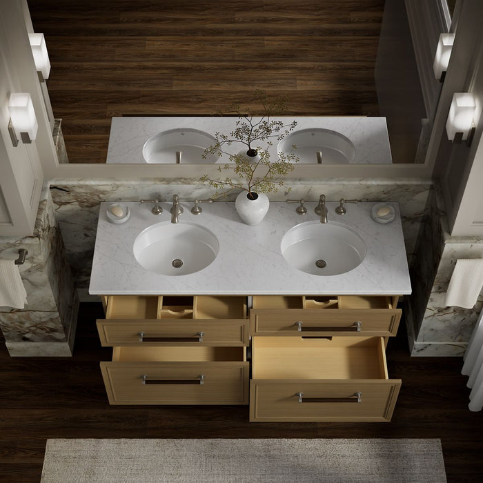 KOHLER K-33560 Artifacts 60" bathroom vanity cabinet, light oak - view 5