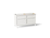 KOHLER K-33560 Artifacts 60" bathroom vanity cabinet, linen white