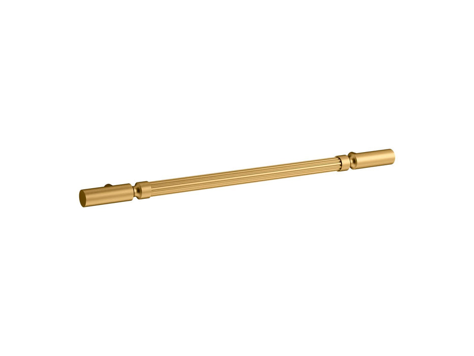 KOHLER K-33565 Enivo 17" cabinet pull, vibrant brushed moderne brass