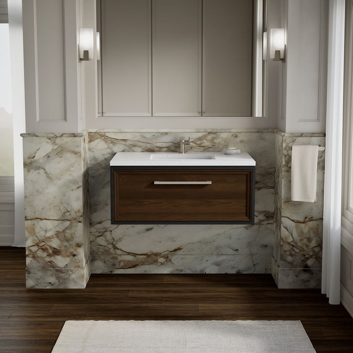 KOHLER K-33566 Lodern 36" wall-hung bathroom vanity cabinet, slate grey - view 3