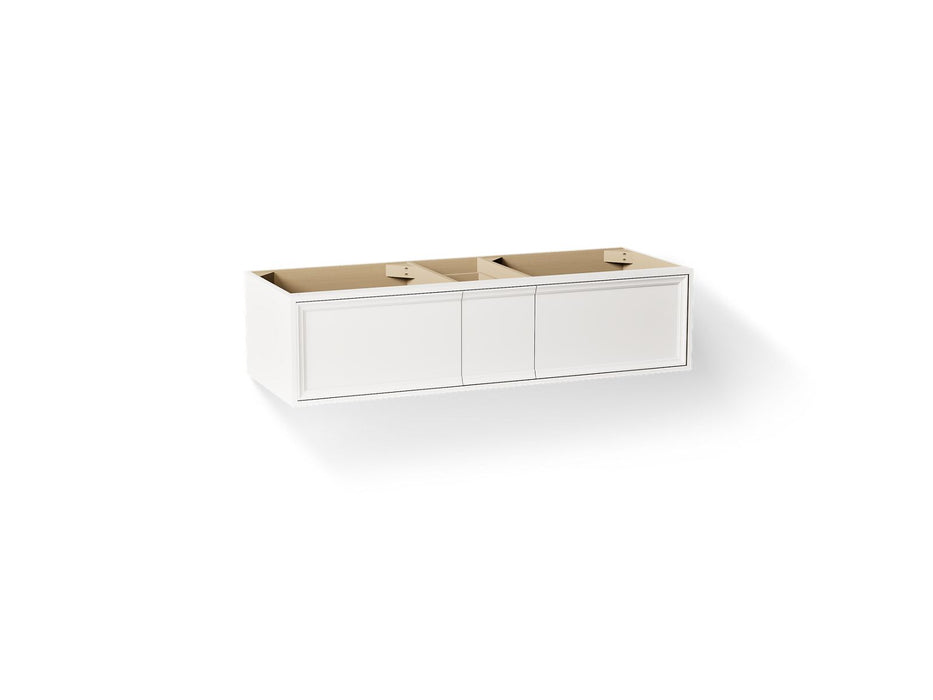 KOHLER K-33567 Lodern 60" wall-hung bathroom vanity cabinet, linen white