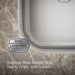 KOHLER K-3356 Undertone 35-1/4 undermount double-bowl kitchen sink, stainless steel - view 3
