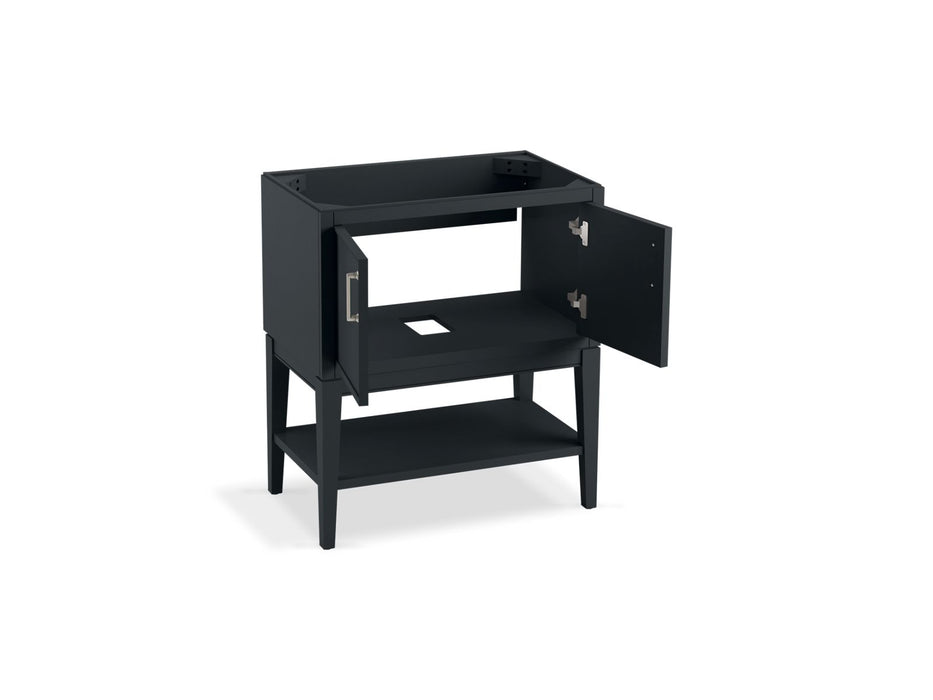 KOHLER K-33578-ASB Winnow 30" bathroom vanity cabinet with sink and quartz top, slate grey - view 2