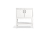 KOHLER K-33578-ASB Winnow 30" bathroom vanity cabinet with sink and quartz top, white - view 4