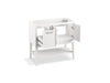 KOHLER K-33579-ASB Winnow 36" bathroom vanity cabinet with sink and quartz top, white - view 2