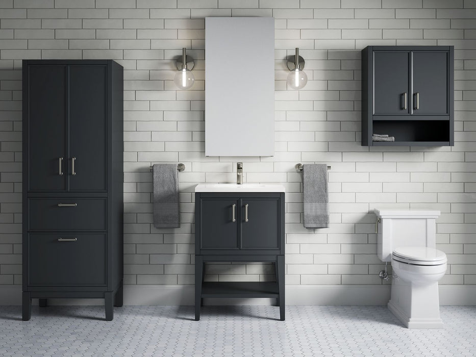 KOHLER K-33582-ASB Winnow 24" x 70" linen tower