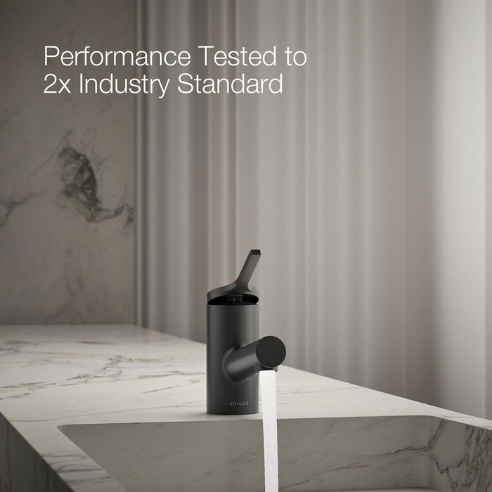 KOHLER K-33590-4 Elate Single-handle bathroom sink faucet, 1.2 gpm, matte black - view 2
