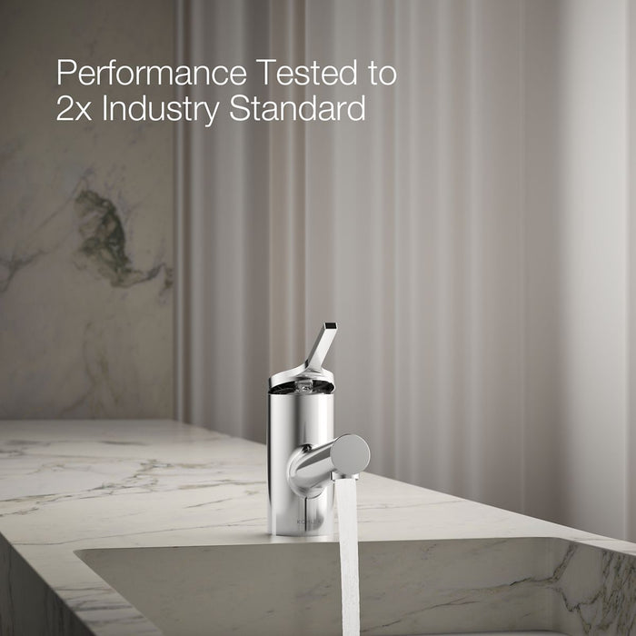 KOHLER K-33590-4 Elate Single-handle bathroom sink faucet, 1.2 gpm, polished chrome - view 2