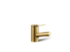 KOHLER K-33590-4K Elate Single-handle bathroom sink faucet, 1.0 gpm, vibrant brushed moderne brass