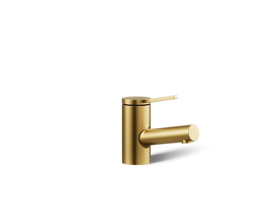 KOHLER K-33590-4K Elate Single-handle bathroom sink faucet, 1.0 gpm, vibrant brushed moderne brass