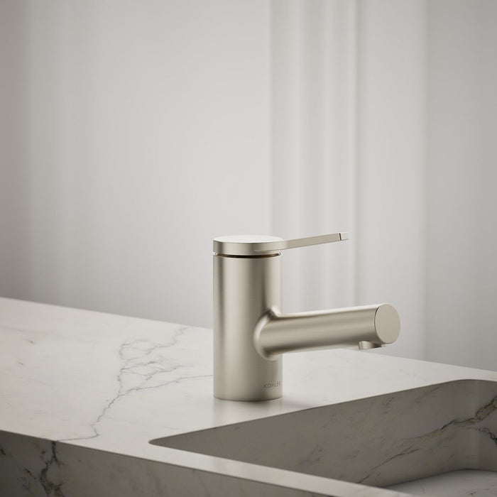 KOHLER K-33590-4N Elate Single-handle bathroom sink faucet, 0.5 gpm, vibrant brushed nickel - view 3