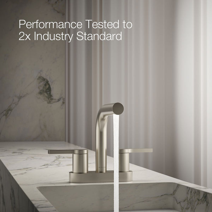 KOHLER K-33591-4 Elate Centerset bathroom sink faucet, 1.2 gpm