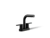 KOHLER K-33591-4K Elate Centerset bathroom sink faucet, 1.0 gpm, matte black