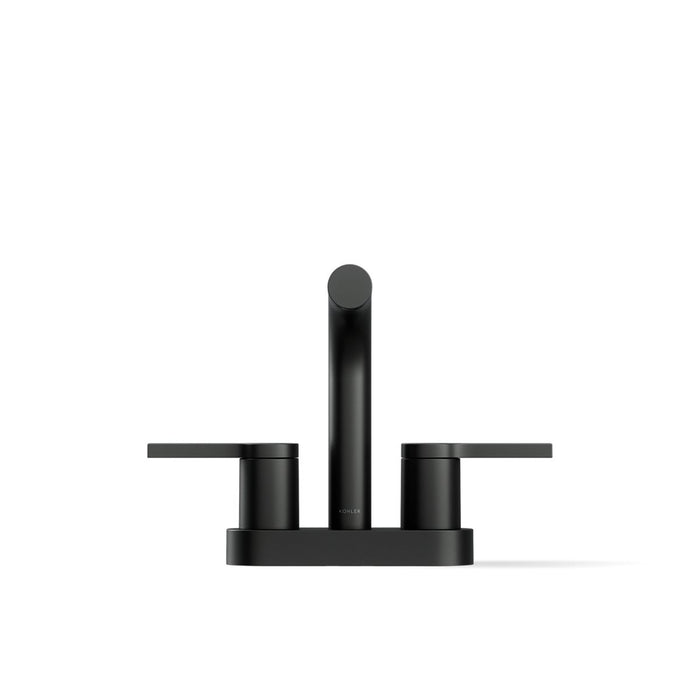 KOHLER K-33591-4K Elate Centerset bathroom sink faucet, 1.0 gpm, matte black - view 5