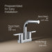 KOHLER K-33591-4K Elate Centerset bathroom sink faucet, 1.0 gpm, polished chrome - view 4