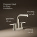 KOHLER K-33591-4K Elate Centerset bathroom sink faucet, 1.0 gpm, vibrant brushed nickel - view 4