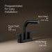 KOHLER K-33591-4N Elate Centerset bathroom sink faucet, 0.5 gpm, matte black - view 4
